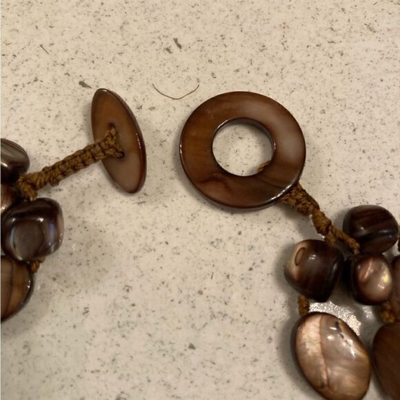 Natural Stone Multi Strand Necklace - Picture 4 of 11